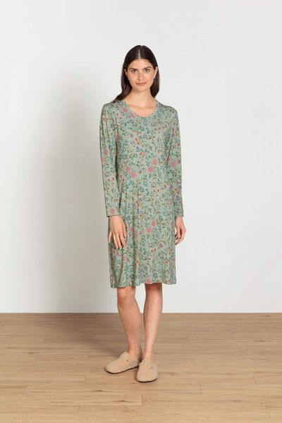 Destiny Chemise de Nuit à Manches Longues Flora Bangalore Vert