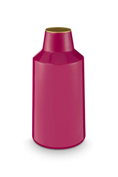 Vaas Metaal Roze 28cm