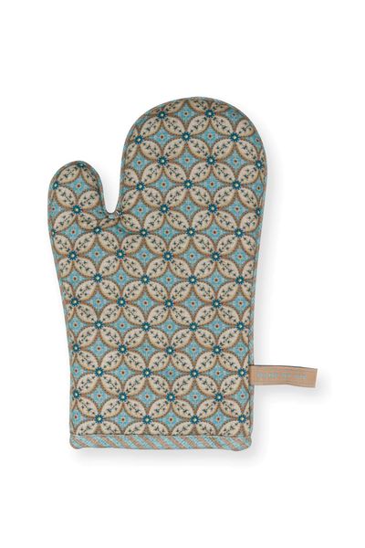 Ovenwant Blooming Tales Khaki/Blauw