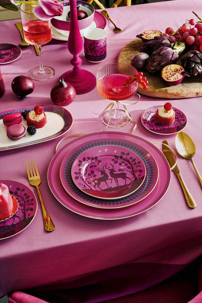 Cake Plate Pip's Deerest Darling Pink 17cm