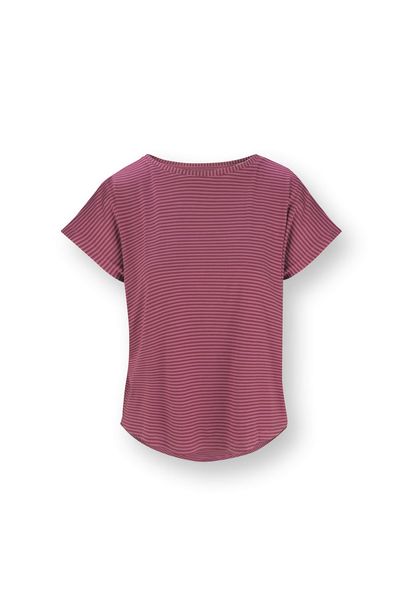Tatum Top à Manches Courtes Little Sumo Stripe Rose