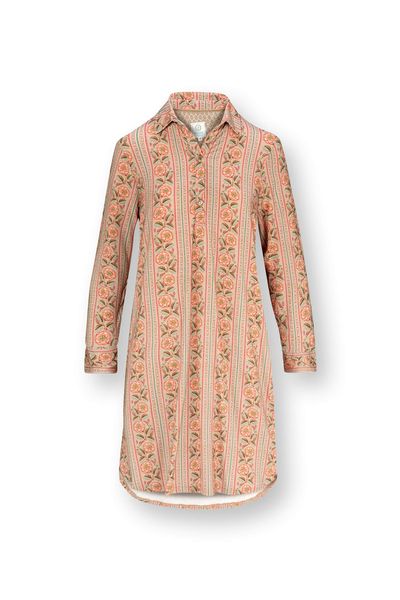 Daaltje Nachthemd Lange Mouw Rosa Rani Zand