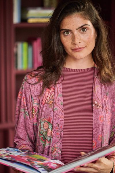 Tatum Top à Manches Courtes Little Sumo Stripe Rose