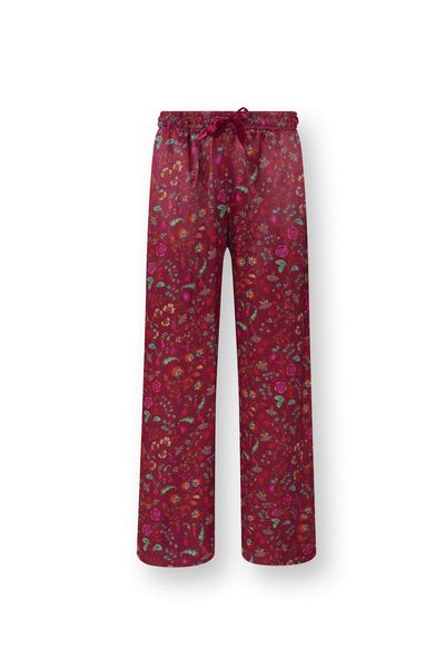 Bente Lange Broek Flora Bangalore Donkerroze