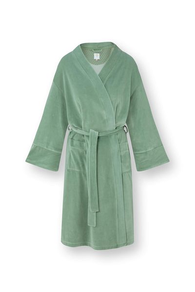 Naomi Kimono Velvet Groen