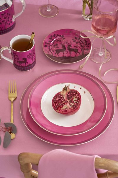 Soup Plate Pip's Deerest Darling Pink 23.5cm