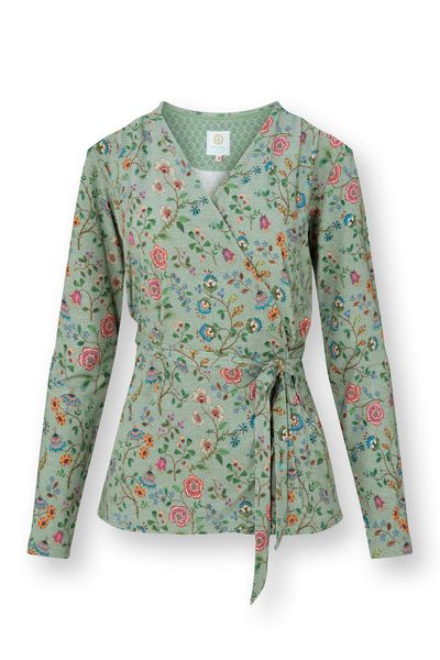 Teagan Cardigan Langen Ärmeln Flora Bangalore Grün