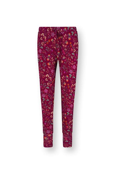 Bobien Lange Broek Flora Bangalore Donkerroze