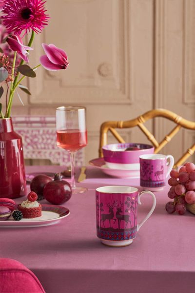 Set/2 Mugs Pip's Deerest Darling Pink 350ml