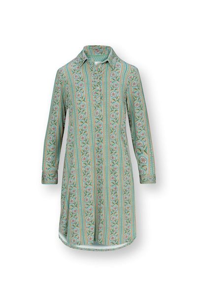 Daaltje Nachthemd Lange Mouw Rosa Rani Blauw