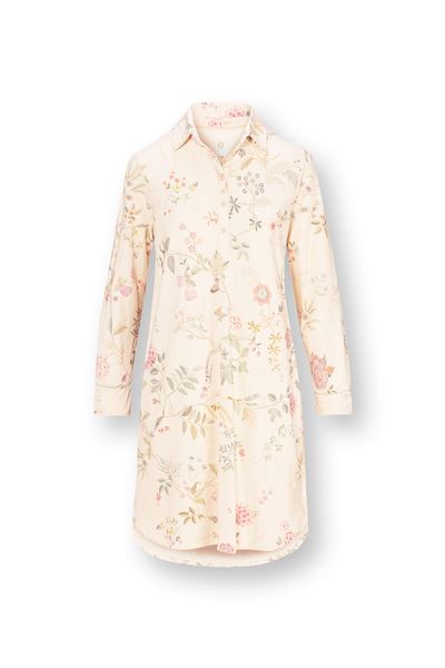 Daaltje Nachthemd Lange Mouw Bodhi Flower Gebroken Wit