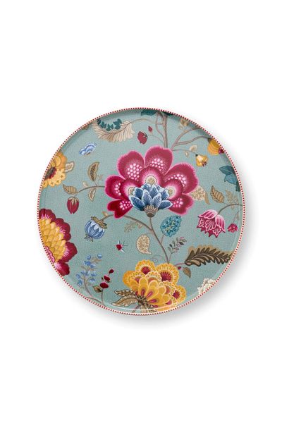 Taartplateau Blooming Tales Fantasy Blauw 30.5cm