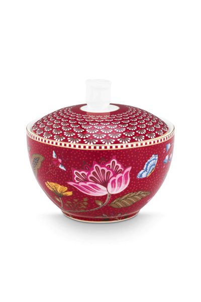 Suikerpot Blooming Tales Fantasy Donkerrood