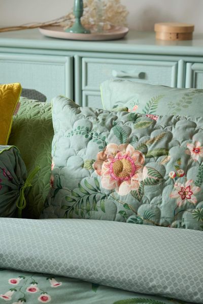 Zierkissen Quilted Everbloom Grün