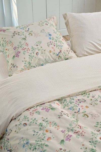 Ensemble Housse de Couette Lotus Lullaby Blanc Cassé