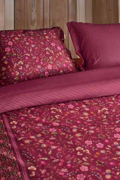 Ensemble Housse de Couette Flora Bangalore Rose Foncé