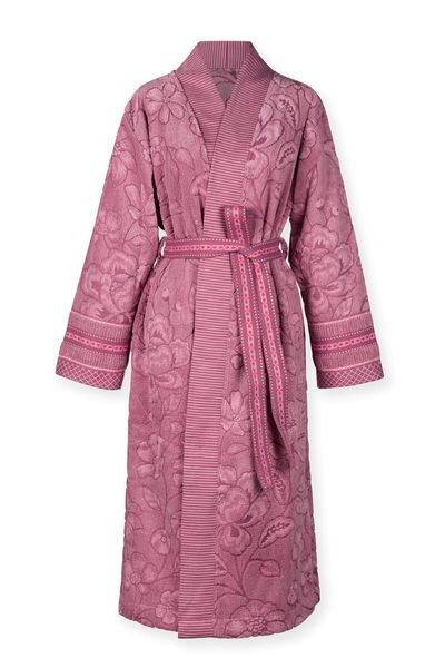 Bademantel Jasmin Jacquard Hellrosa