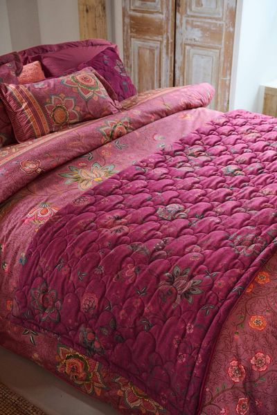 Quilt Velvet Mumbai Morning Dunkelrosa
