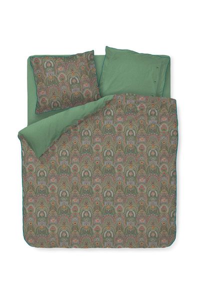 Ensemble housse de couette Little Jabali Vert