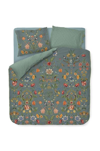 Dekbedovertrekset Botanico Verde Blauw