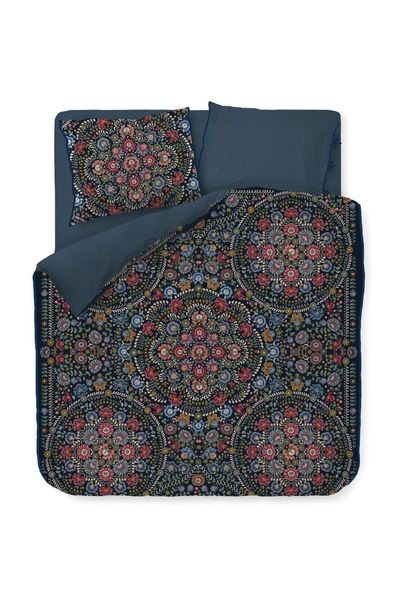 Duvet Cover Set Il Ricamo Dark Blue