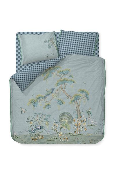 Bettbezug Japonica Blau