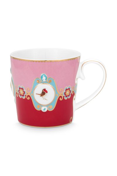 Love Birds Tasse Gross Rot/Rosa