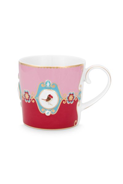 Love Birds Tasse Klein Rot/Rosa