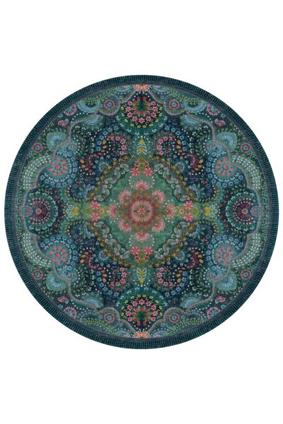 Runde Teppich Moon Delight by Pip Dunkelblau