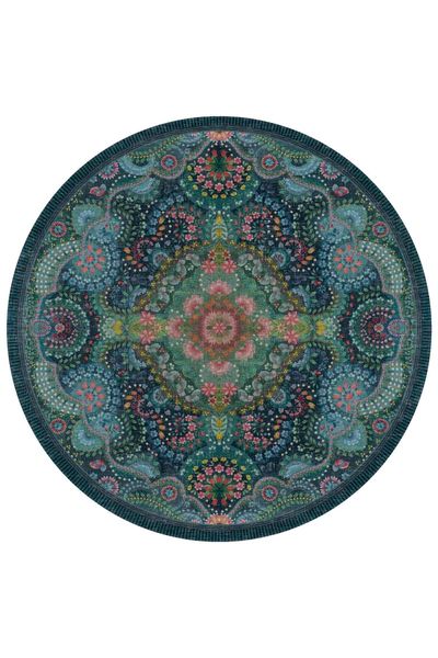 Tapis Rond Moon Delight by Pip Bleu Foncé