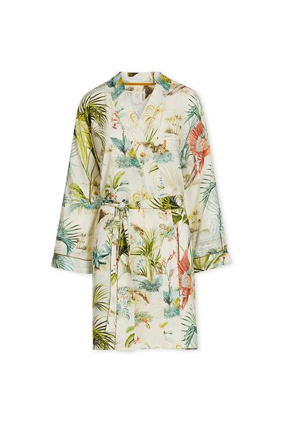 Kimono Palm Scenes Off White