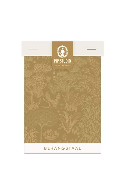 Behangstaal Origami Tree Oker/Goud