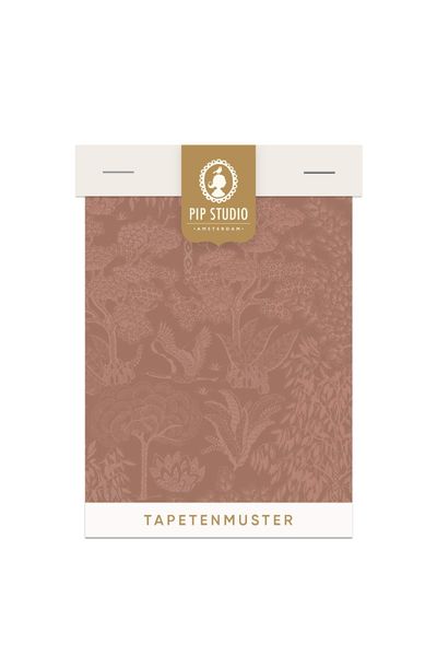 Tapetenmuster Origami Tree Terra/Roségold