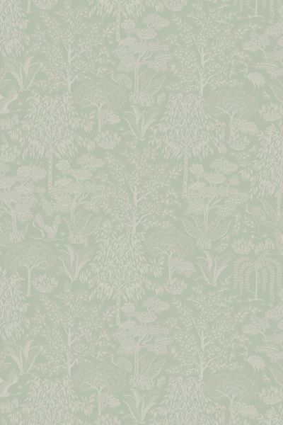 Pip Studio Origami Tree Non-Woven Wallpaper Light Green/Silver