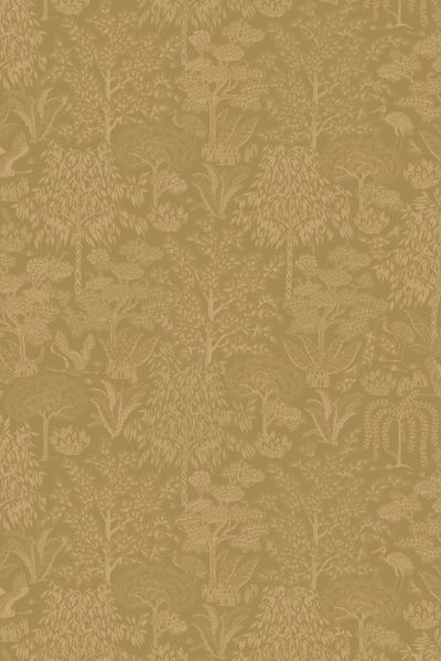 Pip Studio Origami Tree Non-Woven Wallpaper Ocher/Gold