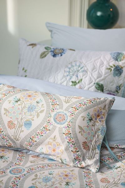 Rechthoekig Sierkussen Ornamento Ramo Wit