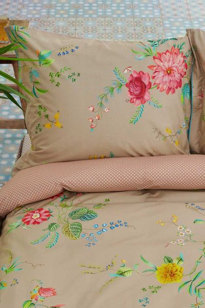 Pillowcase Fleur Grandeur Khaki