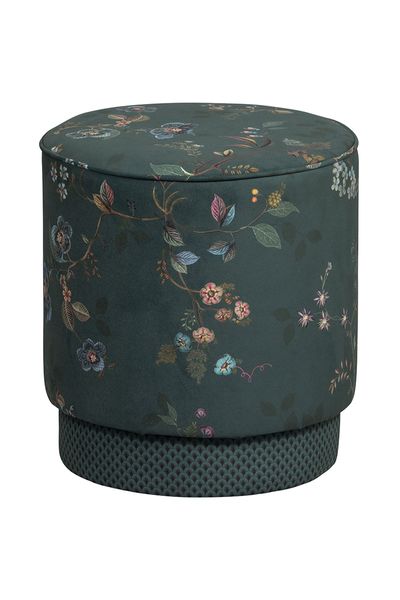 Hocker Medium Kawai Flower Grün