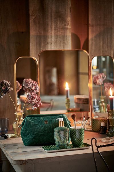 Bathroom Accessories Set/3 Kyoto Festival Green