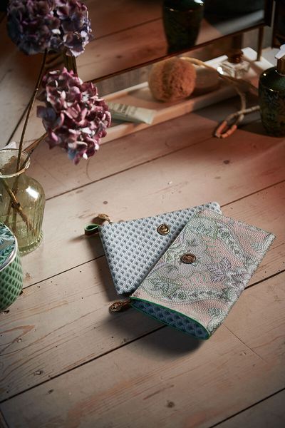 Cosmetic Zipper Pouch Kyoto Festival Green