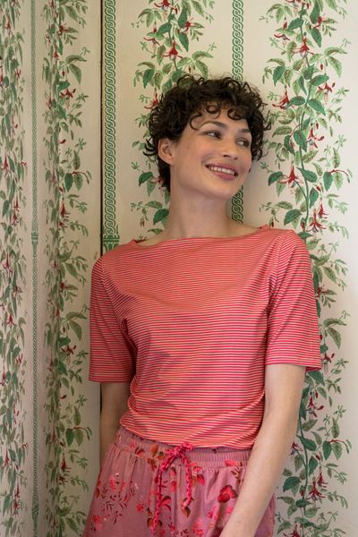 Top Short Sleeve Little Sumo Stripe Red