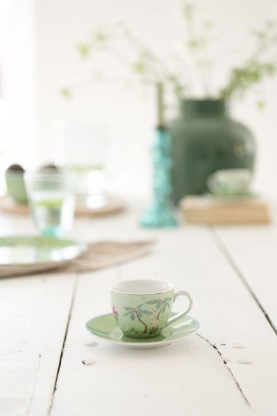 Jolie Espresso Tasse & Undertasse Grün