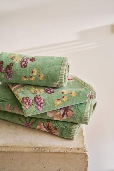 Guesttowel Set/3 Secret Garden Green 30X50cm