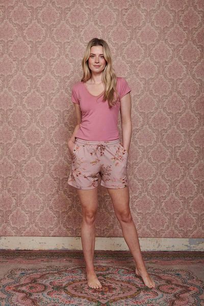 Kurze Hose Kawai Flower Hellrosa