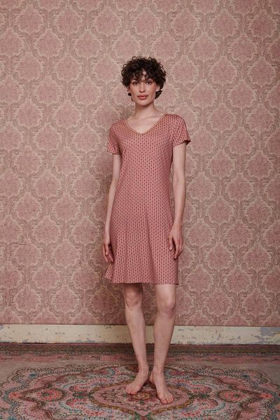 Nightdress Short Sleeve Tegola Pink