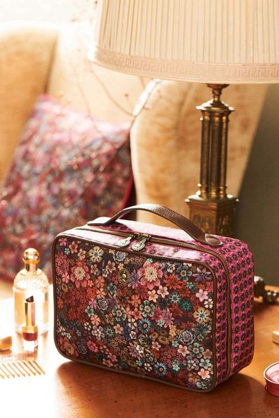 Trousse de Beauté Carrée de Grande Taille Tutti I Fiori Rose