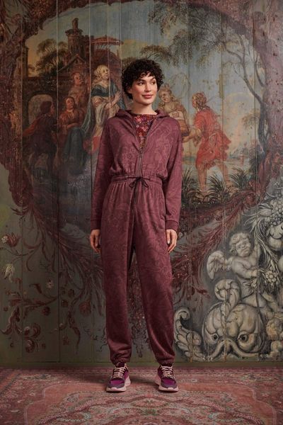 Top Long Sleeve Tutti i Fiori Dark Red