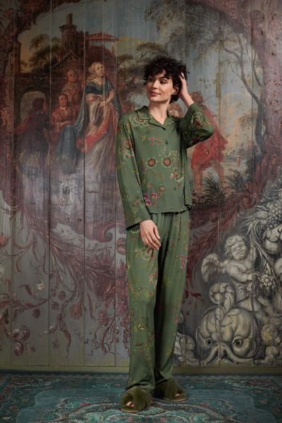 Pantalon Cece Fiore Vert 