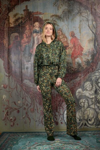 Collants de Sport Évasé Tutti i Fiori Vert Foncé