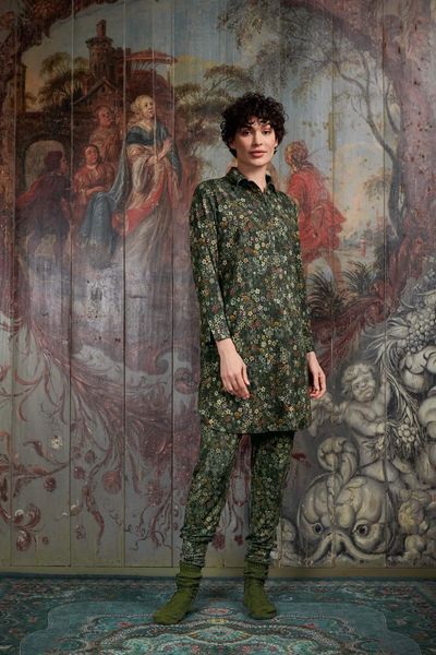 Pantalon Tutti i Fiori Vert Foncé 